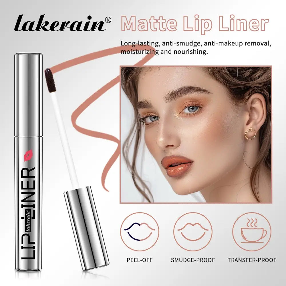 Peel off Lip Liner Tattoo, 1 Count Long Lasting Water Proof Peel off Lip Stain Lip Tint, Semi-Permanent Hyaluronic Matte Lipstick Lip Gloss, Lip Makeup Products