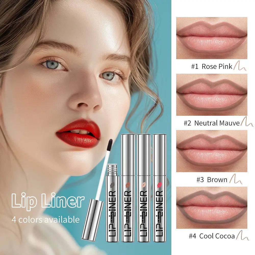 Peel off Lip Liner Tattoo, 1 Count Long Lasting Water Proof Peel off Lip Stain Lip Tint, Semi-Permanent Hyaluronic Matte Lipstick Lip Gloss, Lip Makeup Products