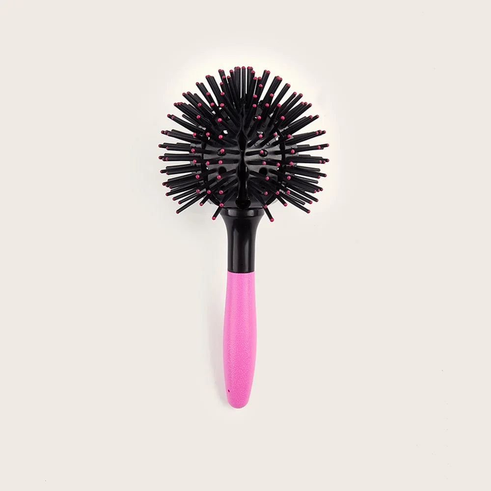 3D round Hair Brushes Detangling Hairbrush Spherical Ball Brush 360° round Styling Hair Brush Salon Heat Resistant Hair Combs