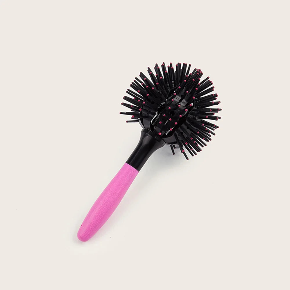 3D round Hair Brushes Detangling Hairbrush Spherical Ball Brush 360° round Styling Hair Brush Salon Heat Resistant Hair Combs