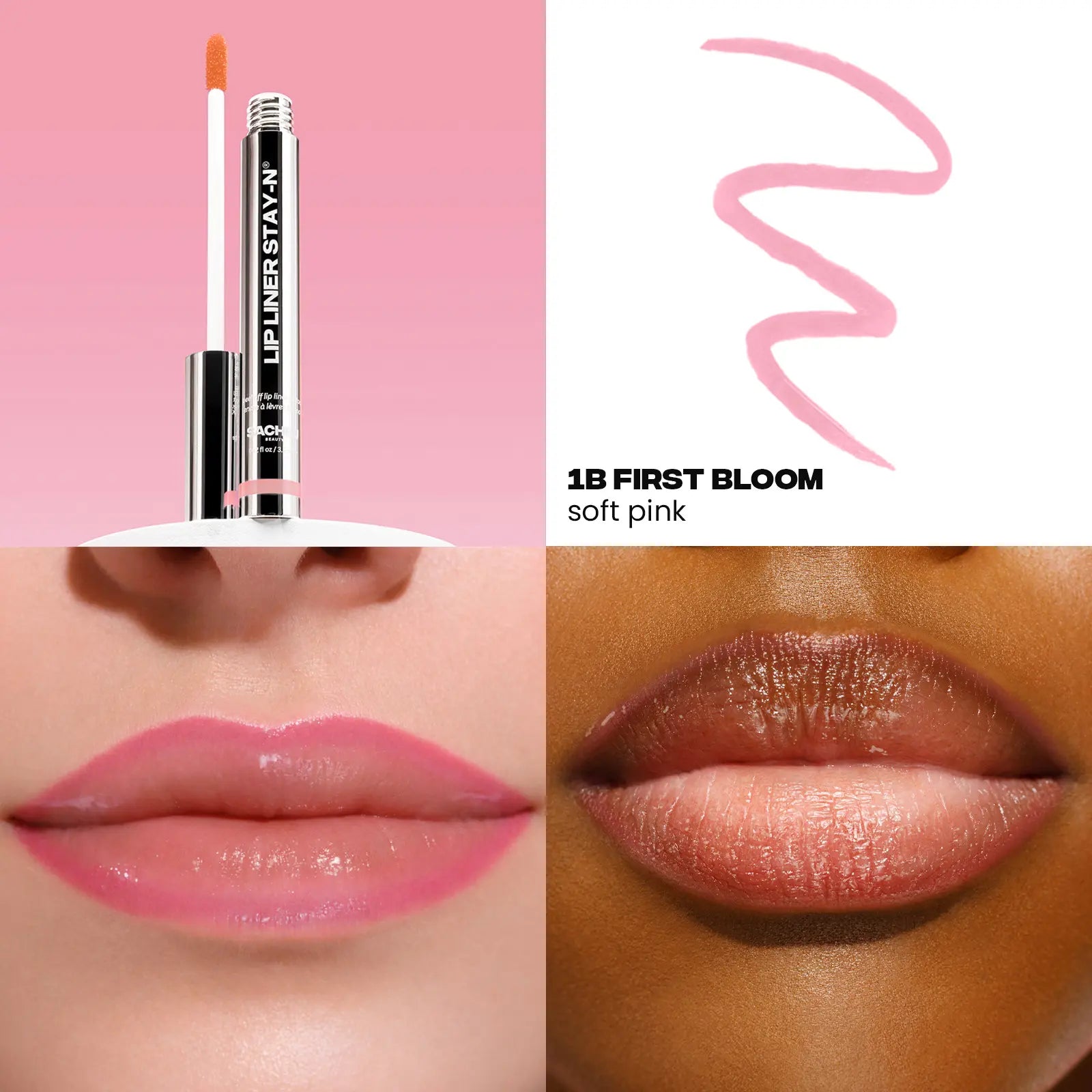 LIP LINER STAY-N - Peel-Off Lip Liner Stain - All Day & Night Lipliner with Hyaluronic Acid & Vitamin E - Long Lasting Formula - 0.12 Fl Oz / 3.5 Ml
