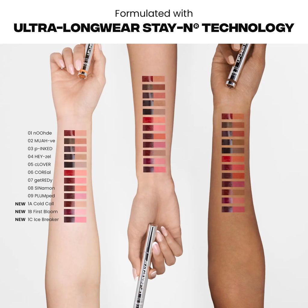 LIP LINER STAY-N - Peel-Off Lip Liner Stain - All Day & Night Lipliner with Hyaluronic Acid & Vitamin E - Long Lasting Formula - 0.12 Fl Oz / 3.5 Ml