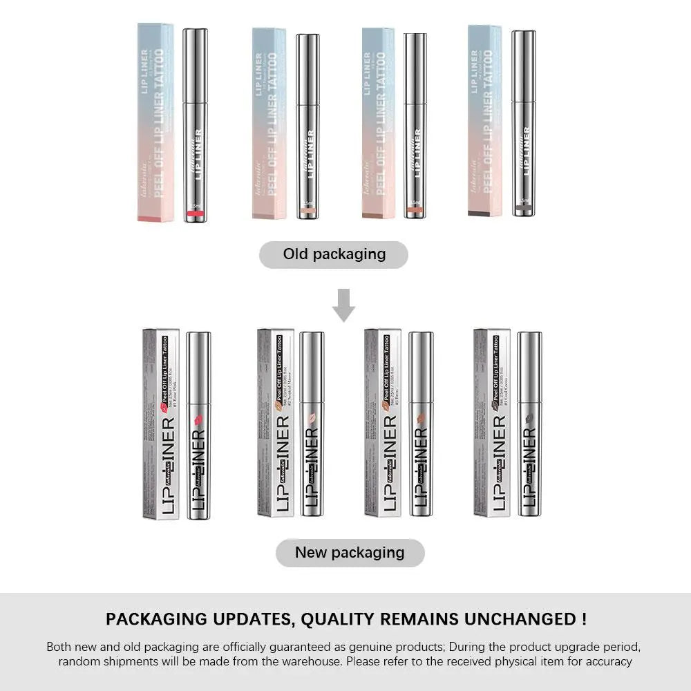 Peel off Lip Liner Tattoo, 1 Count Long Lasting Water Proof Peel off Lip Stain Lip Tint, Semi-Permanent Hyaluronic Matte Lipstick Lip Gloss, Lip Makeup Products